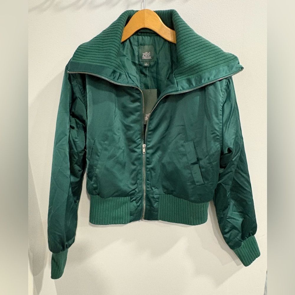 Wild Fable Deep Green Bomber Jacket